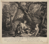 TvB G 5428
<br/>
De dorpeling op zoek naar zijn koe
<br/>
<em>Larmessin, Nicolas IV de (1684-1756)</em>